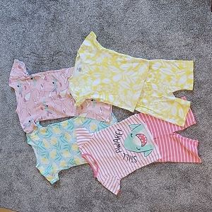 Carter's Girls Summer Pajamas - Bundle of 4